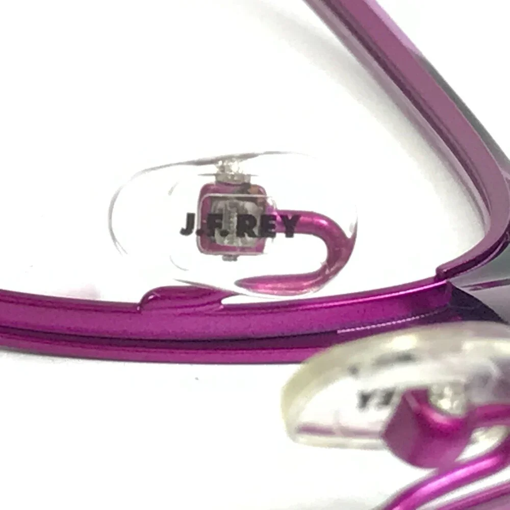J.F. Rey Eyeglasses Frames JF2553 7575 Matte Purple Horn Rectangular 52-19-140